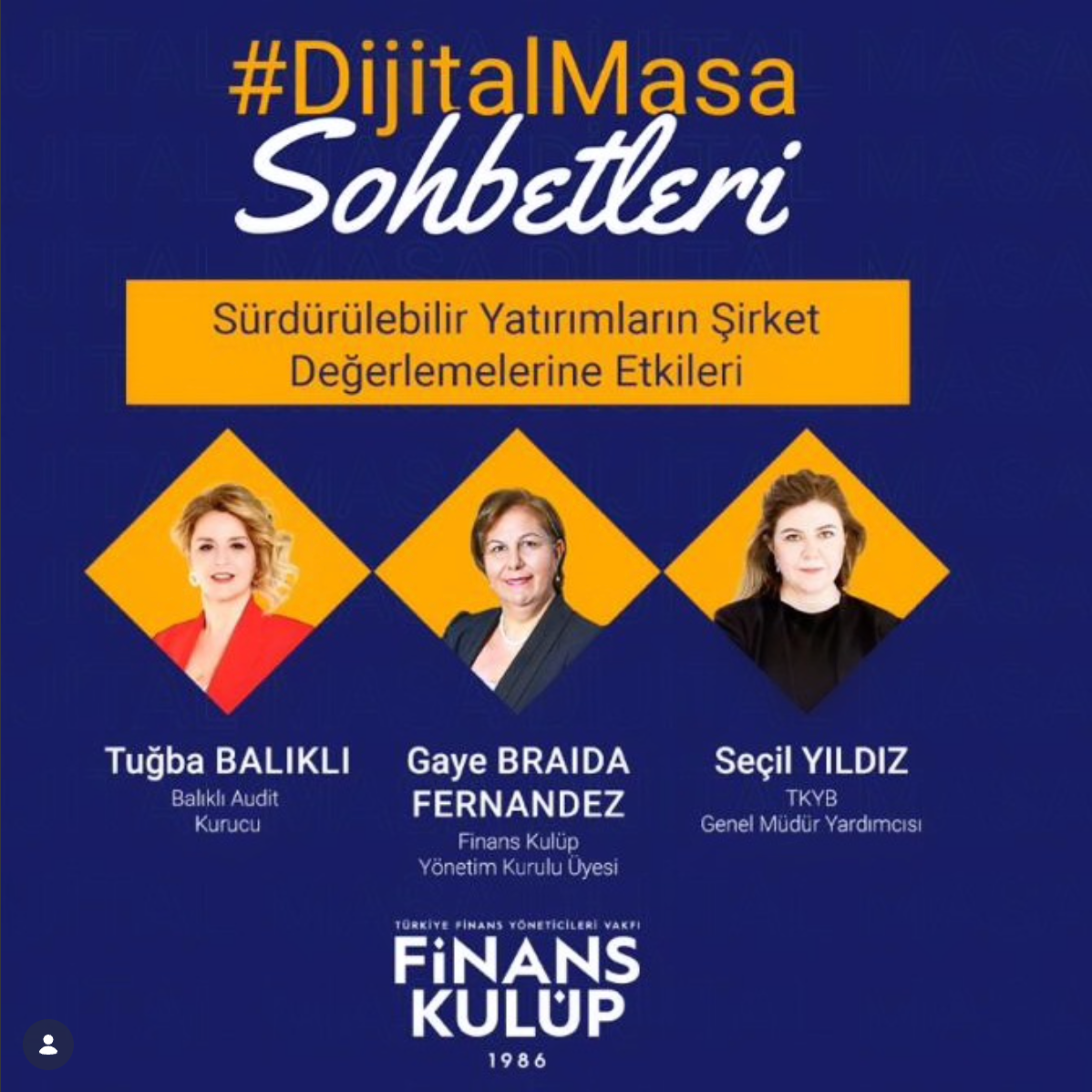 Kurucumuz Tuğba BALIKLI'nın "Sürdürülebilir Yatırımların Şirket Değerlerine Etkileri" Konuşması